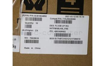 Lenovo 5CB1B34892 COVER UpperCaseASM_FRA C20VG MGNBL