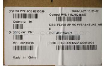 Lenovo 5CB1B35059 COVER UpperCaseASM_ARA C20VE MGNBL