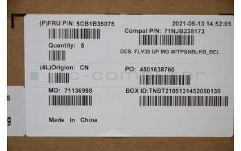 Lenovo 5CB1B35075 COVER UpperCaseASM_BEL C20VE MGNBL