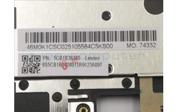 Lenovo 5CB1B36380 C-Abdeckung mit Tastatur, Deutsch, Tiefblau, Hintergrundbeleuchtung