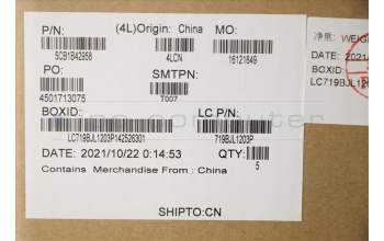 Lenovo 5CB1B42958 C-Cover with keyboard,US English Euro,Abyss Blue,Backlight,Non_FingerPrint