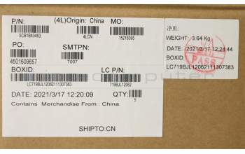 Lenovo 5CB1B43463 COVER Upper Case ASM_UKE L82FG NFPABNBL