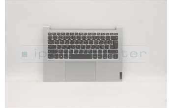Lenovo 5CB1B43502 C-Cover with keyboard, Czech/Slovakian, Light Silver, Backlight