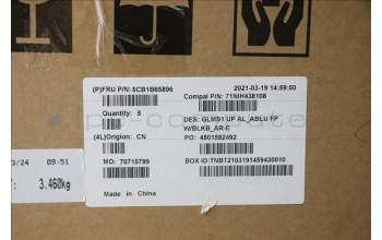 Lenovo 5CB1B65896 COVER UpperCase_ARA C82FE ALBUW FPBL