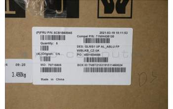 Lenovo 5CB1B65945 COVER UpperCase_CZE/SLK C82FE ALBUW FPBL