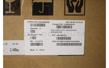 Lenovo 5CB1B66008 COVER UpperCase_SPA C82FE PLBUW NFPNBL