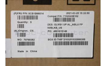 Lenovo 5CB1B66014 COVER UpperCase_ENG C82FE ALBUW FPBL