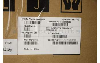 Lenovo 5CB1B66056 COVER UpperCase_UKE C82FE PLBUW NFPNBL