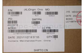 Lenovo 5CB1B68930 COVER UpperCaseASM_NORDICL82H8FPAGNBL