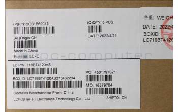 Lenovo 5CB1B69043 COVER Upper Case ASM_TC L82H8FPSDNBL