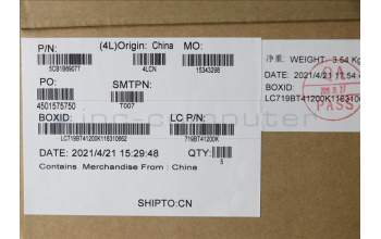 Lenovo 5CB1B69077 C-Cover with keyboard,Hungarian,Abyss Blue,Backlight,Non_Fingerprint