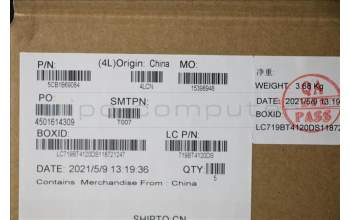 Lenovo 5CB1B69084 COVER Upper Case ASM_RUSL82H8NFPABBL
