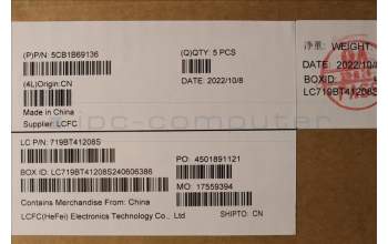 Lenovo 5CB1B69136 COVER Upper Case ASM_HBWL82H8NFPAGBL