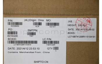 Lenovo 5CB1B69252 COVER Upper CaseASM_UKRL82H8NFPAGNBL