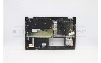 Lenovo 5CB1B96202 C-Abdeckung mit Tastatur, Englisch (US, Euro), Platingrau, Hintergrundbeleuchtung, Fingerabdruck