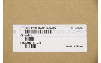 Lenovo 5CB1B96316 COVER Upper Case ASM_GER W 82HV FP BL GY