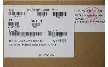 Lenovo 5CB1B96378 COVER Upper Case ASM_BEL L82KA BK