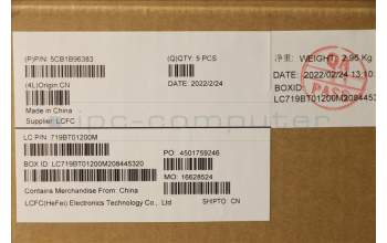 Lenovo 5CB1B96383 COVER Upper Case ASM_FRA/ARA L82KA BK