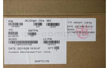 Lenovo 5CB1B96405 COVER Upper Case ASM_UKR L82KA BK