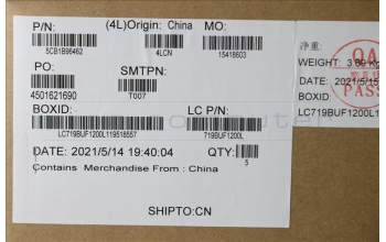 Lenovo 5CB1B96462 COVER Upper Case ASM_ITA L82KB BK DIS