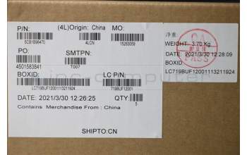 Lenovo 5CB1B96470 COVER Upper Case ASM_SLV L82KB BK DIS