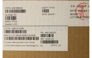 Lenovo 5CB1B96530 COVER Upper Case ASM_GER L82H9 FP A/BDIS