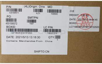 Lenovo 5CB1B96574 COVER Upper Case ASM_ENG L82H9 FP A/BUMA