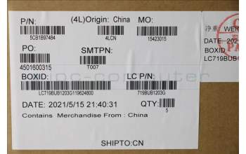 Lenovo 5CB1B97484 COVER Upper CaseASM_CZE/SLKL82H9FPA/GUMA