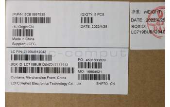 Lenovo 5CB1B97535 COVER Upper Case ASM_POR L82H9 NFPA/BUMA