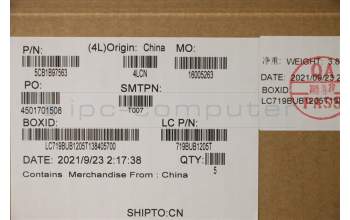 Lenovo 5CB1B97563 COVER Upper Case ASM_GER L82H9 NFPA/GDIS