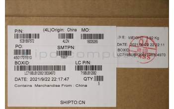 Lenovo 5CB1B97572 COVER Upper Case ASM_THAI L82H9NFPA/GDIS