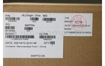 Lenovo 5CB1B97635 COVER Upper Case ASM_NORDIC L82H7ABFPBLD