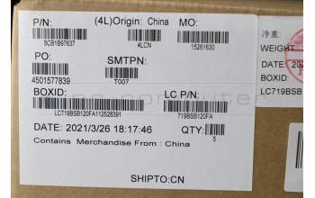 Lenovo 5CB1B97637 COVER Upper Case ASM_RUS L82H7 AB FP BLD