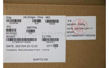 Lenovo 5CB1B97646 COVER Upper Case ASM_USA ENGL82H7ABFPBLD