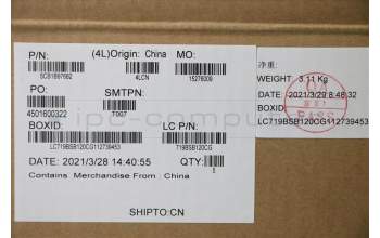 Lenovo 5CB1B97682 COVER Upper CaseASM_CZE/SLKL82H7ABNFPBLD