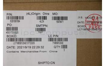 Lenovo 5CB1B97684 COVER Upper CaseASM_EUROENGL82H7ABNFPBLD