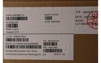 Lenovo 5CB1B97712 COVER Upper Case ASM_ITA L82H7 ABNFPNBLD