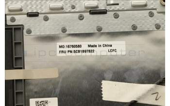 Lenovo 5CB1B97822 COVER Upper Case ASM_USA ENGL82H7AGFPBLD