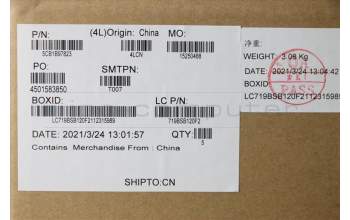 Lenovo 5CB1B97823 COVER Upper Case ASM_ENG L82H7 AG FPNBLD