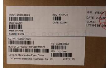 Lenovo 5CB1C04425 COVER Upper Case ASM_USAENGL82H7AGNFPBLD