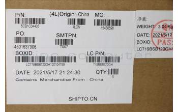 Lenovo 5CB1C04435 COVER Upper Case ASM_KOR L82H7 AGNFPNBLD