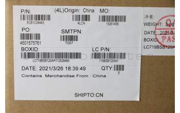 Lenovo 5CB1C04443 COVER Upper Case ASM_HBW L82H7 AGNFPNBLD