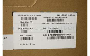 Lenovo 5CB1C04877 COVER UpperCaseASM_CZE/SLK C82L3 CloBL