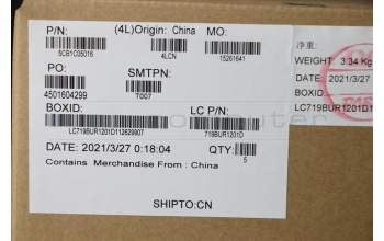 Lenovo 5CB1C05016 COVER Upper Case ASM_LA L 81X7 NFPPGYDIS