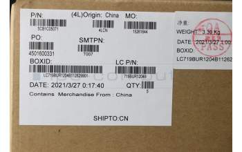 Lenovo 5CB1C05071 COVER Upper Case ASM_UK L81X7 NFPABDIS