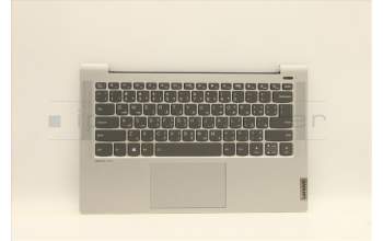 Lenovo 5CB1C13104 C-Abdeckung mit Tastatur, Arabisch, silber, Hintergrundbeleuchtung, Fingerabdruck, US