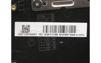 Lenovo 5CB1C13364 COVER Upper C82LM AL_BLK FP BLKB_SLVN