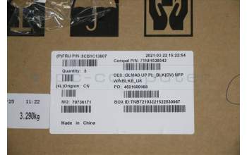 Lenovo 5CB1C13607 COVER Upper C82LM PL_BLKD NFP NBLKB_UK