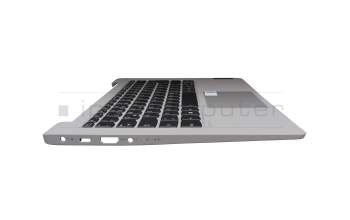 5CB1C13623 original Lenovo keyboard incl. topcase DE (german) grey/grey with backlight