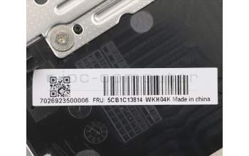 Lenovo 5CB1C13814 C-Abdeckung mit Tastatur, Bulgarisch, Silbern, Hintergrundbeleuchtung, Fingerabdruck